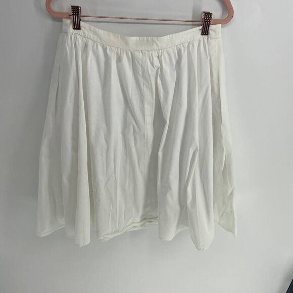 Gal Meets Glam Scout White Buttoned Midi Skirt Womens 6 - Picture 5 of 8